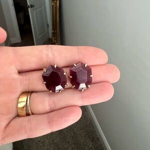 Kendra Scott Maroon Studs